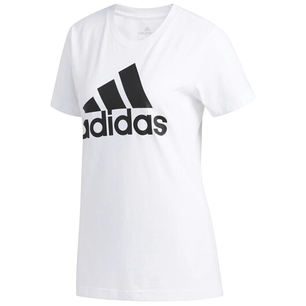 NWT Adidas Womens Basic Short Sleeve Logo Shirt Size: S Multi sport